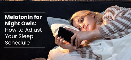 Brain Health | A girl has a night owl sleep schedule and is staying up all night needs melatonin for sleep to help maintain her irregular sleeping patterns | Healthyr U