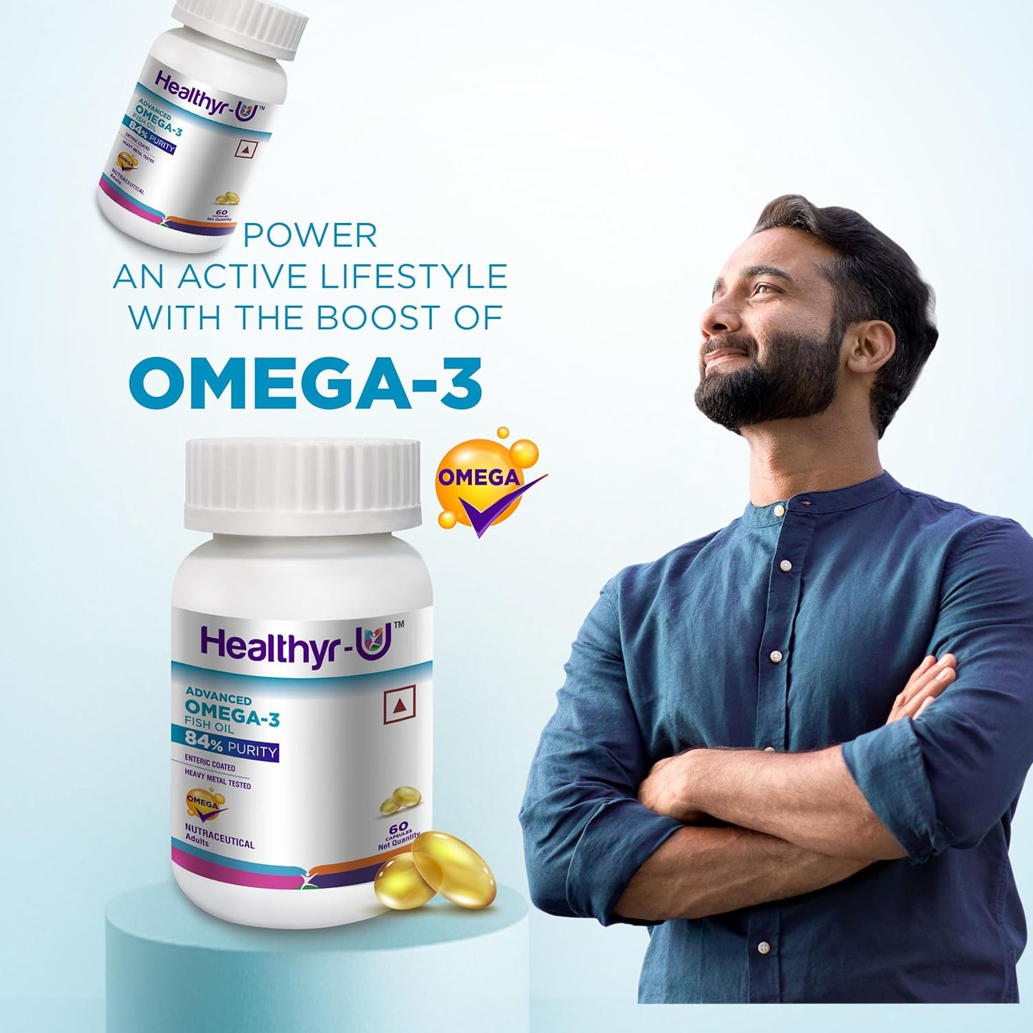 Advanced Omega 3 Fish Oil (84% purity) Capsules