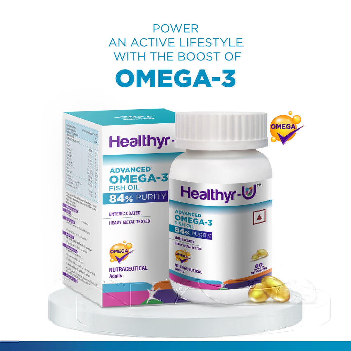 Advanced Omega 3 Fish Oil (84% purity) Capsules