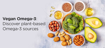 Picture showing vegan foods to show plant based sources of omega 3 to help maintain a healthy health | Vegan Omega-3