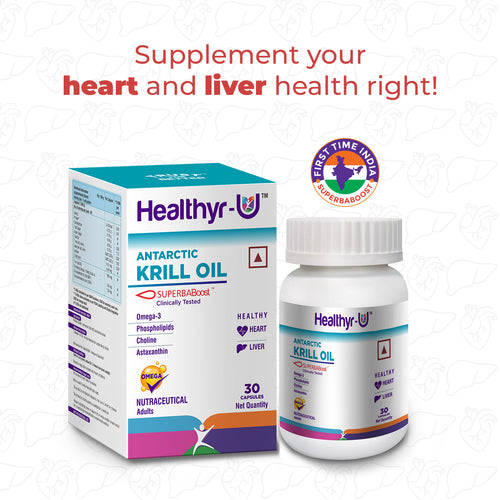 Healthyr-U Antarctic SuperbaBoost Krill Oil Capsules