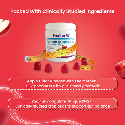 Apple Cider Vinegar Gummies with gut-friendly bacteria